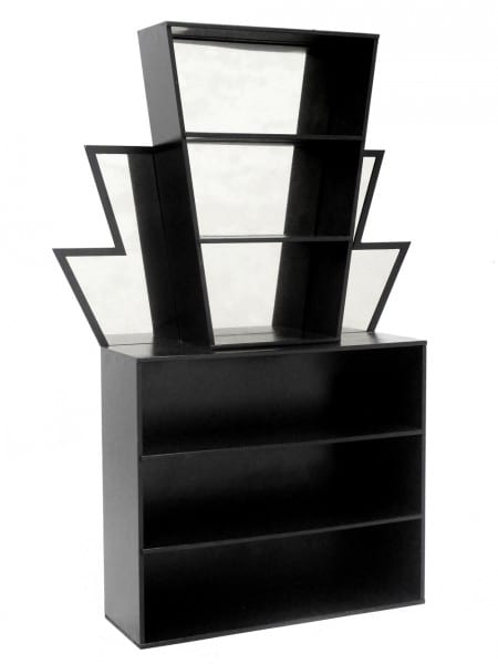 Silver Mirrored Back Shelf | Event Prop Hire