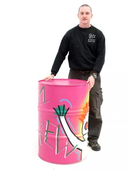 Graffiti Oil Drum (Pink)