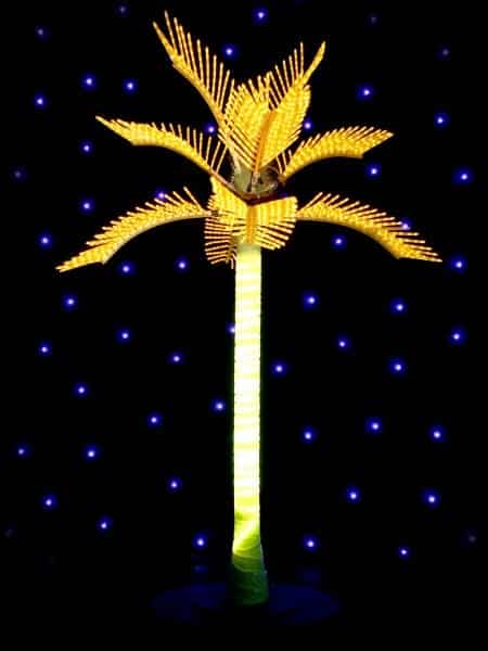 LED Palm Tree – Yellow
