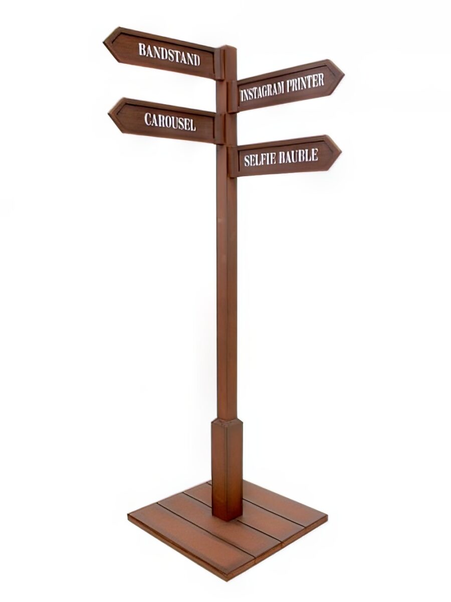 Multi Directional Rustic Sign Post - 4 signs | EPH Creative - Event ...
