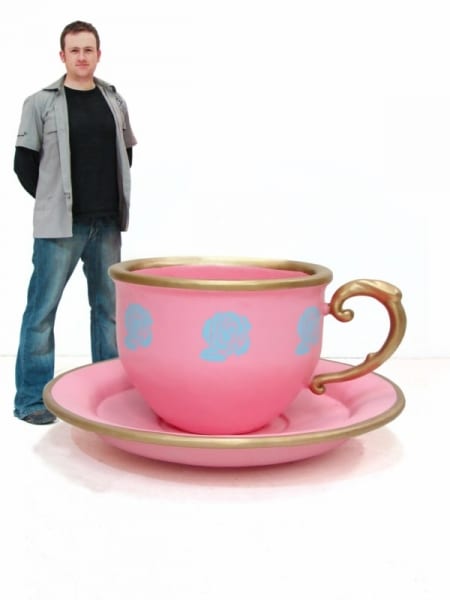 Giant China Teacup Pink