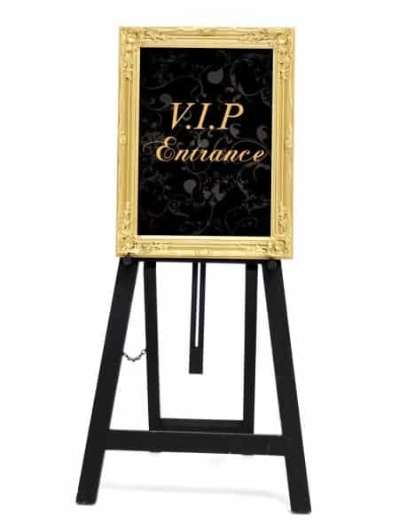 Gold VIP Entrance Sign