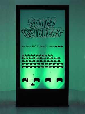 Space Invaders Silhouette Panel