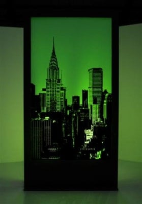 Manhattan Skyline Silhouette Panel