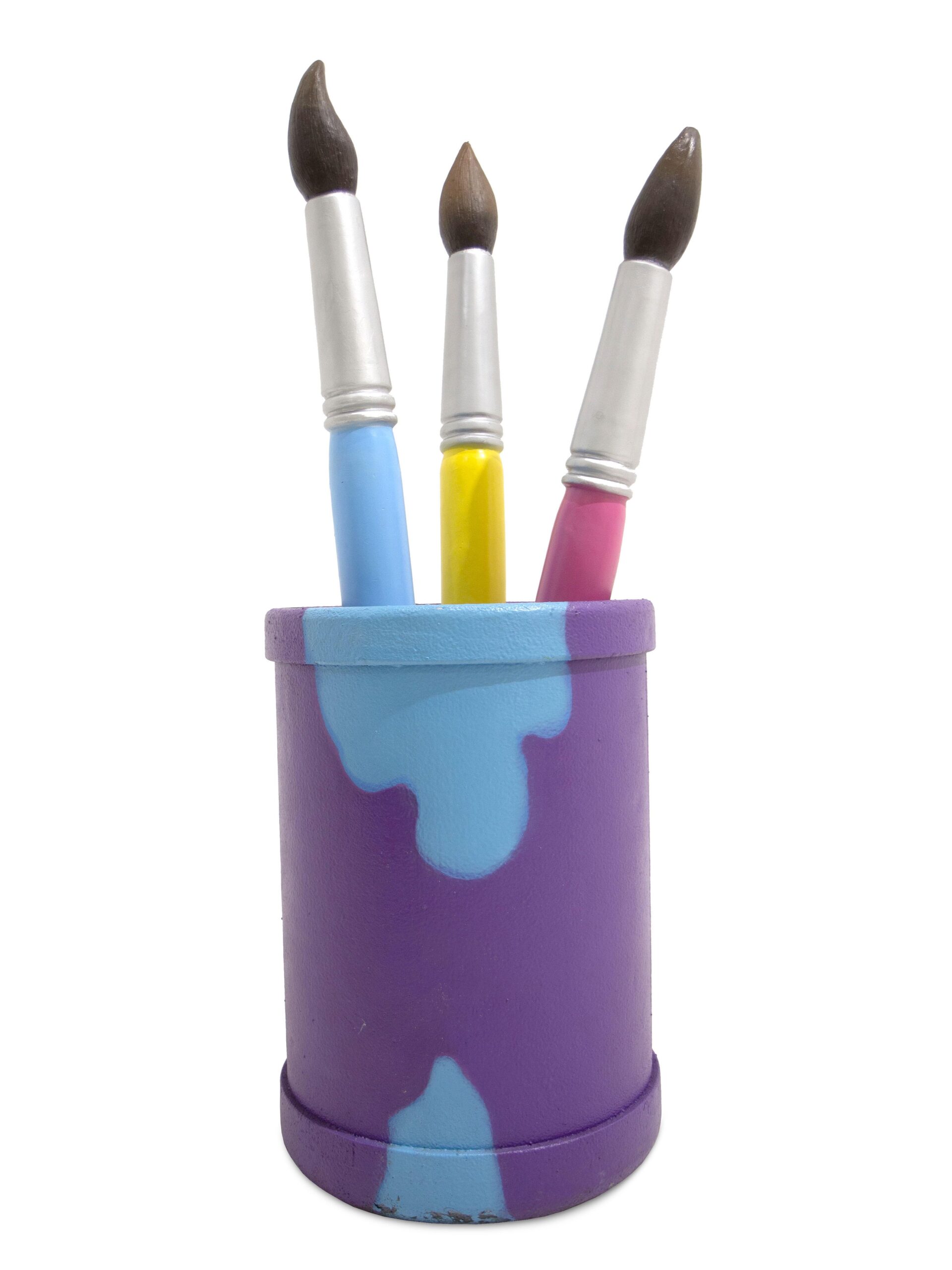 Giant Paint Pot and Brush (Purple) EPH Creative Event Prop Hire