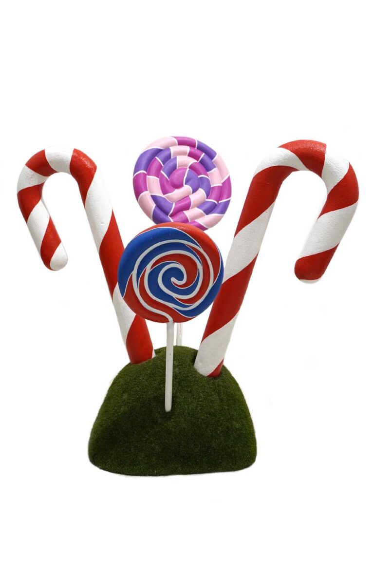 Giant Candy Cane Hill Event Prop Hire