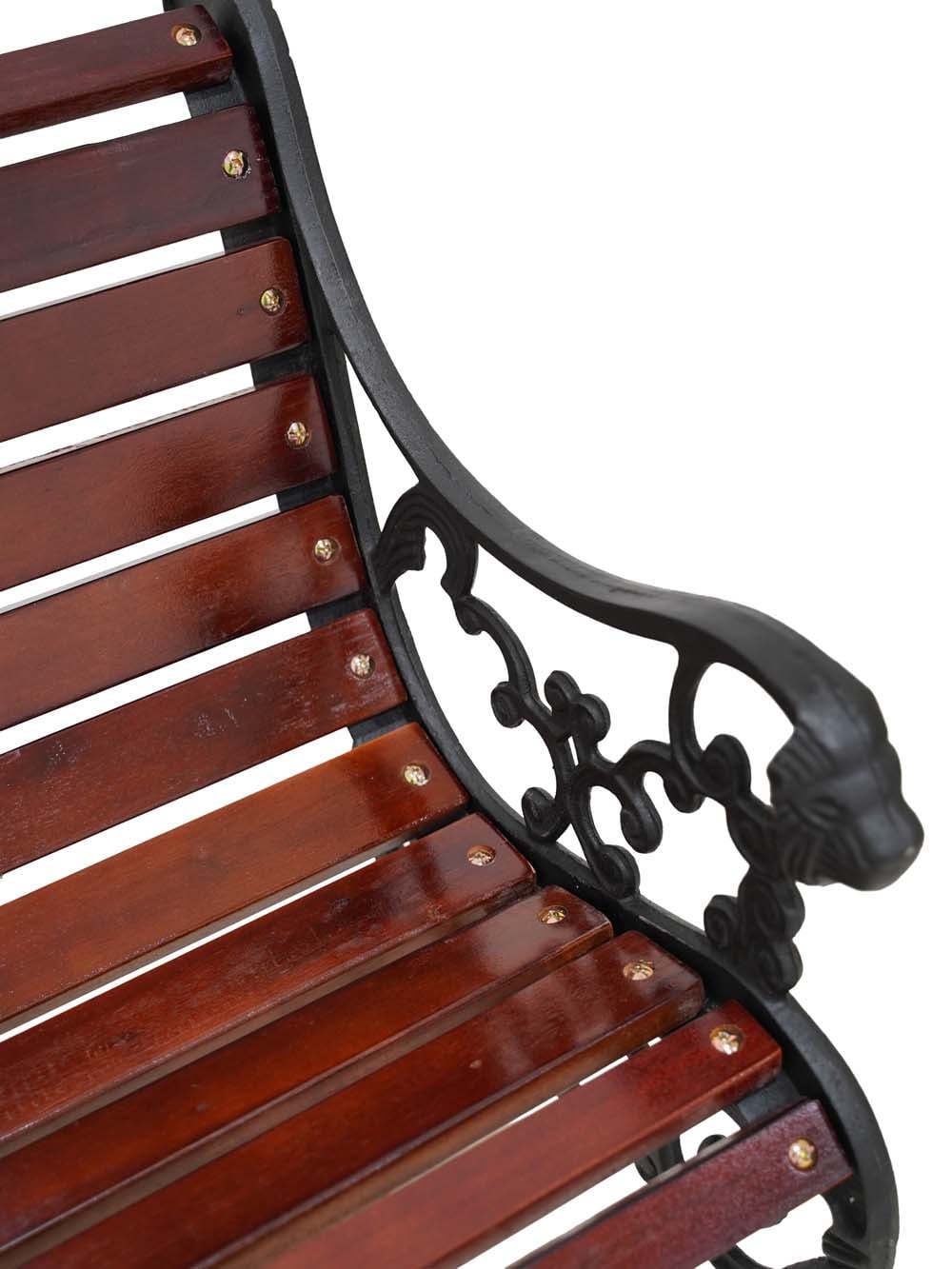 FUR207_Dark Wood Traditional Park Bench_event_prop_hire_EPH_Creative (9) copy _optimised