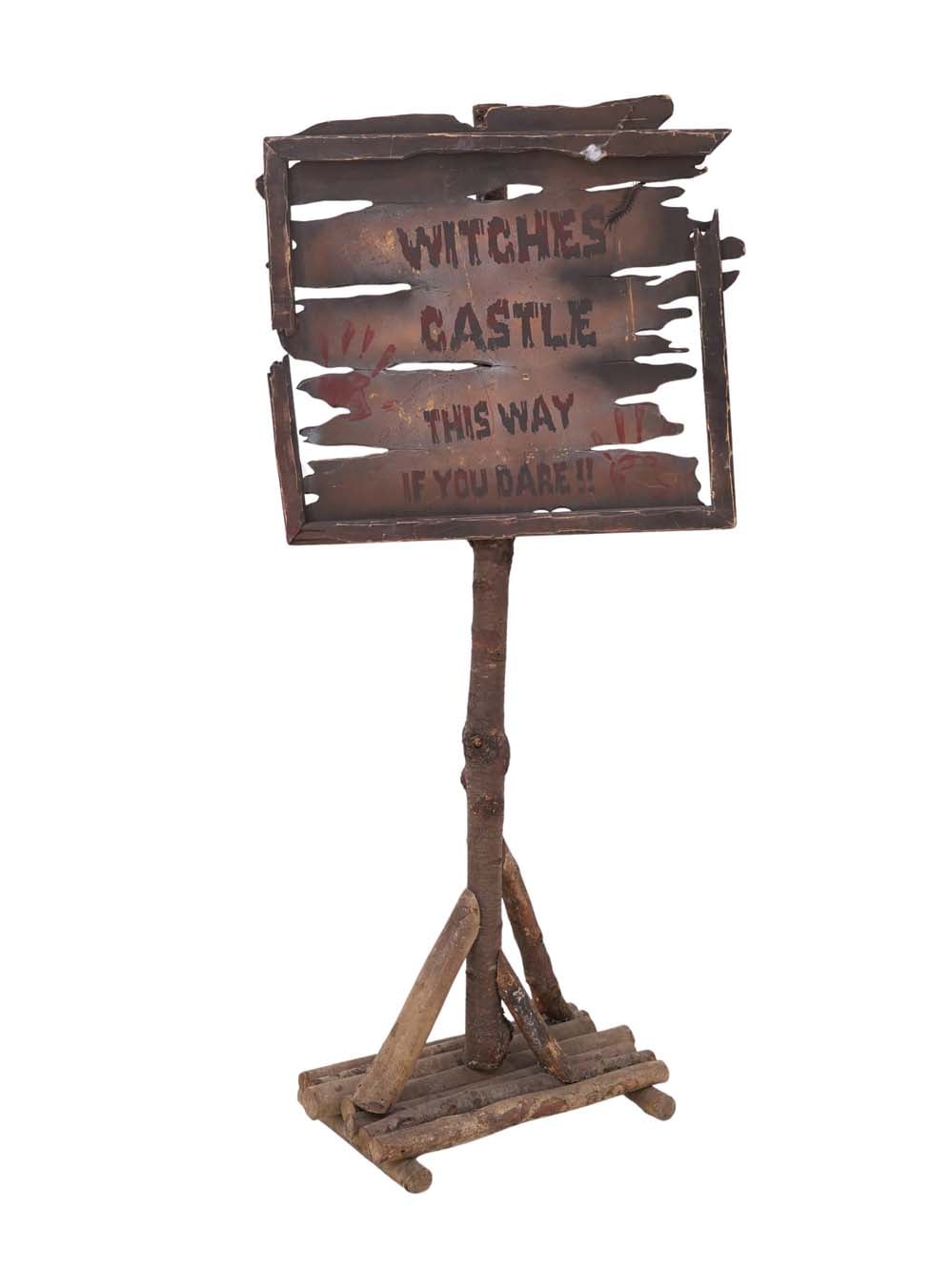HLW124 _Witches Castle Rustic Sign - Freestanding_event_prop_hire_EPH_Creative_116 copy _optimised