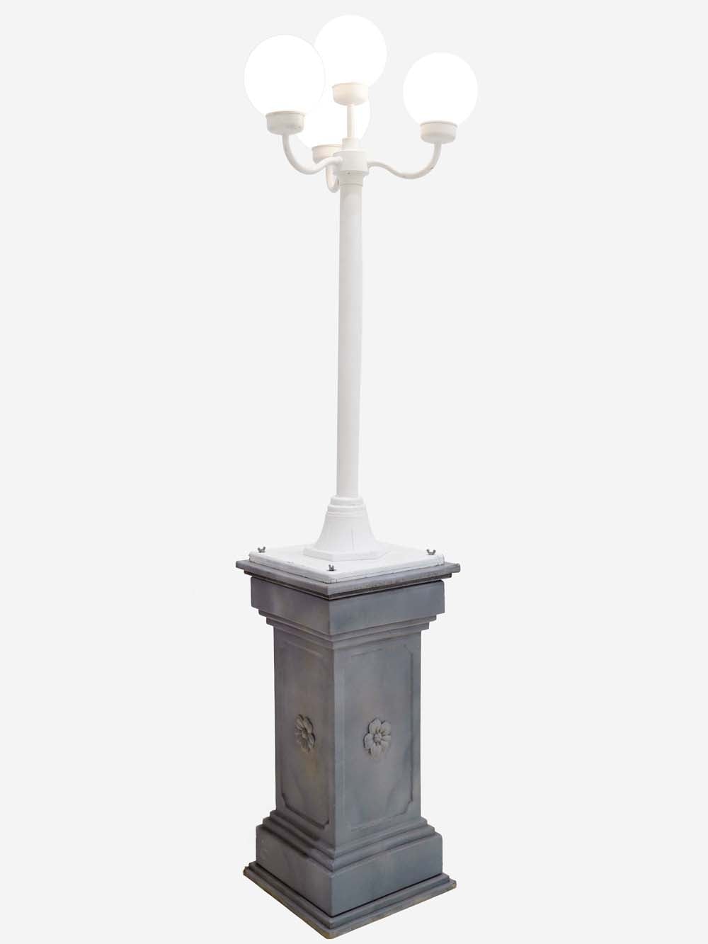 LE28_White Globe Street Light (Stone Effect Plinth)_event_prop_hire_EPH_Creative (9) copy _optimised