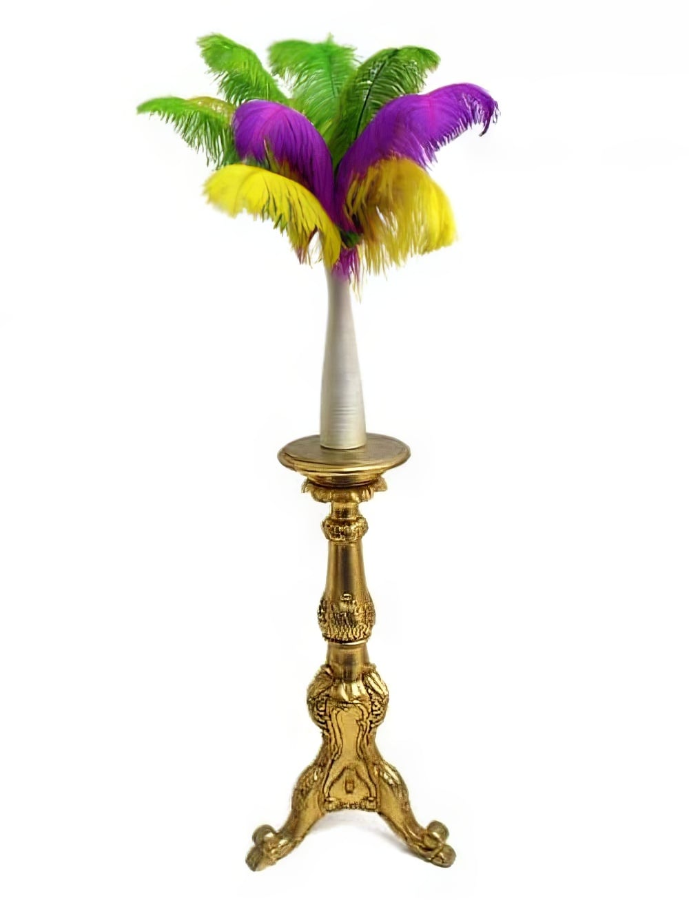 SN2891_Carnival_Green_Yellowand_amp_Purple_Feather_Display_in_Gold_Vase_event_prop_hire_0005_CArnival_-_Green_Yellowand_amp_Purple_event_prop_hire_0097IMG_5174_copy