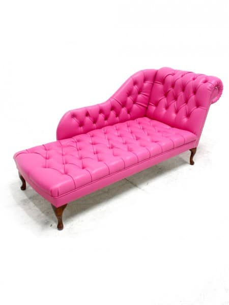 Hot Pink Chaise Longue Event Prop Hire