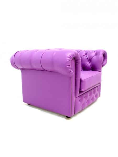 Purple Chesterfield Club Armchair