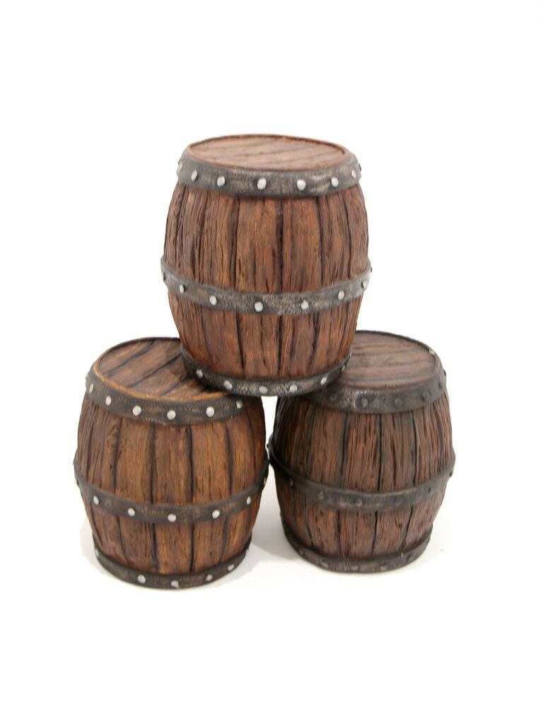 Small Replica Wooden Barrel EPH Creative Event Prop Hire
