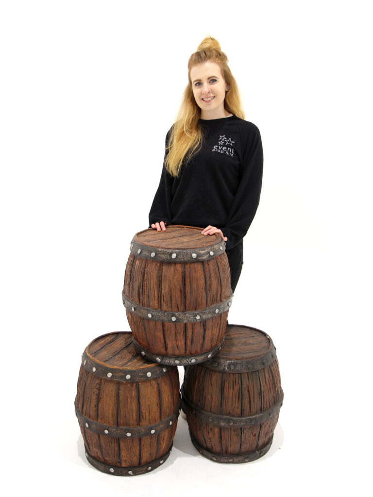 Small Replica Wooden Barrel EPH Creative Event Prop Hire