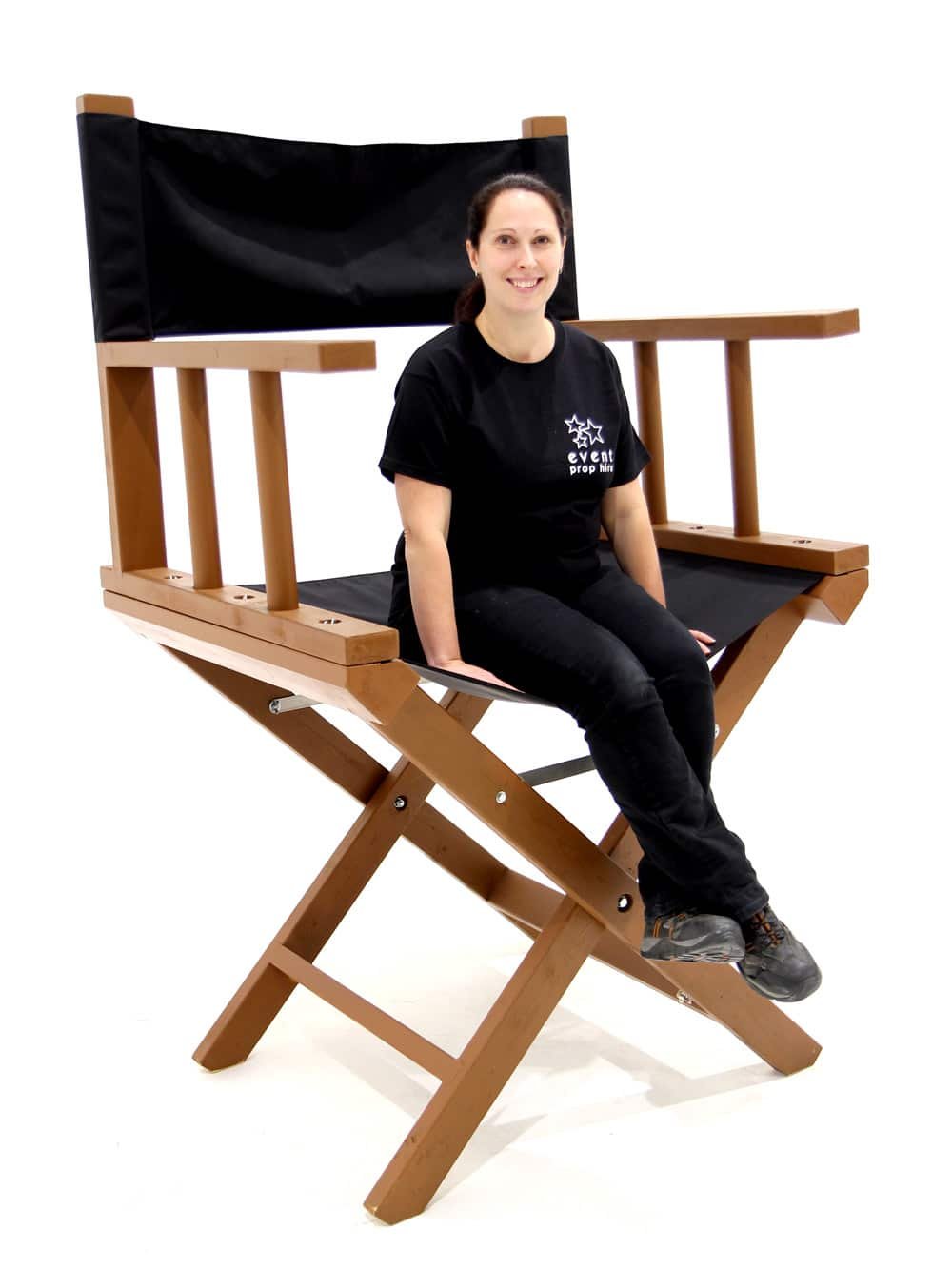 Giant Directors Chair (Black)  EPH Creative - Event Prop Hire
