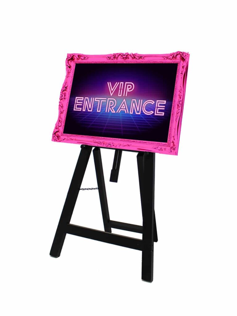 80's VIP Entrance Sign | EPH Creative - Event Prop Hire
