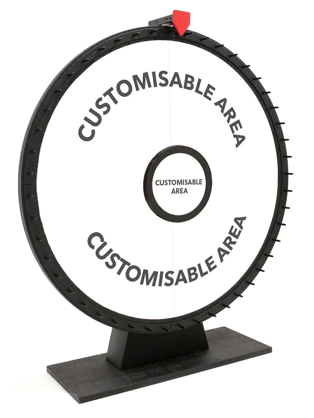 Customised Giant Wheel of Fortune Party Game (Black Frame)