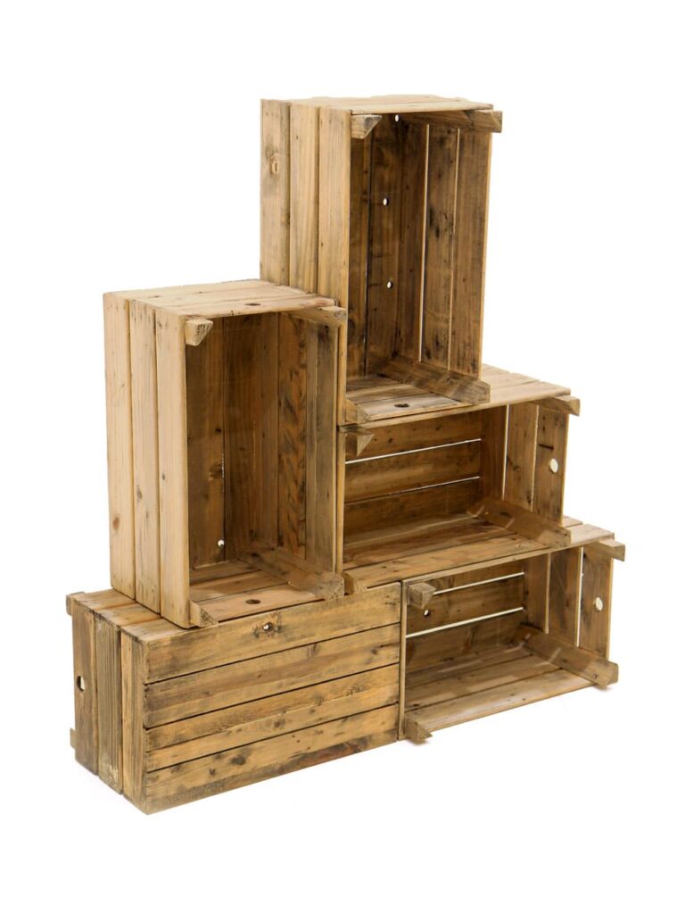 Natural Wooden Crate EPH Creative Event Prop Hire
