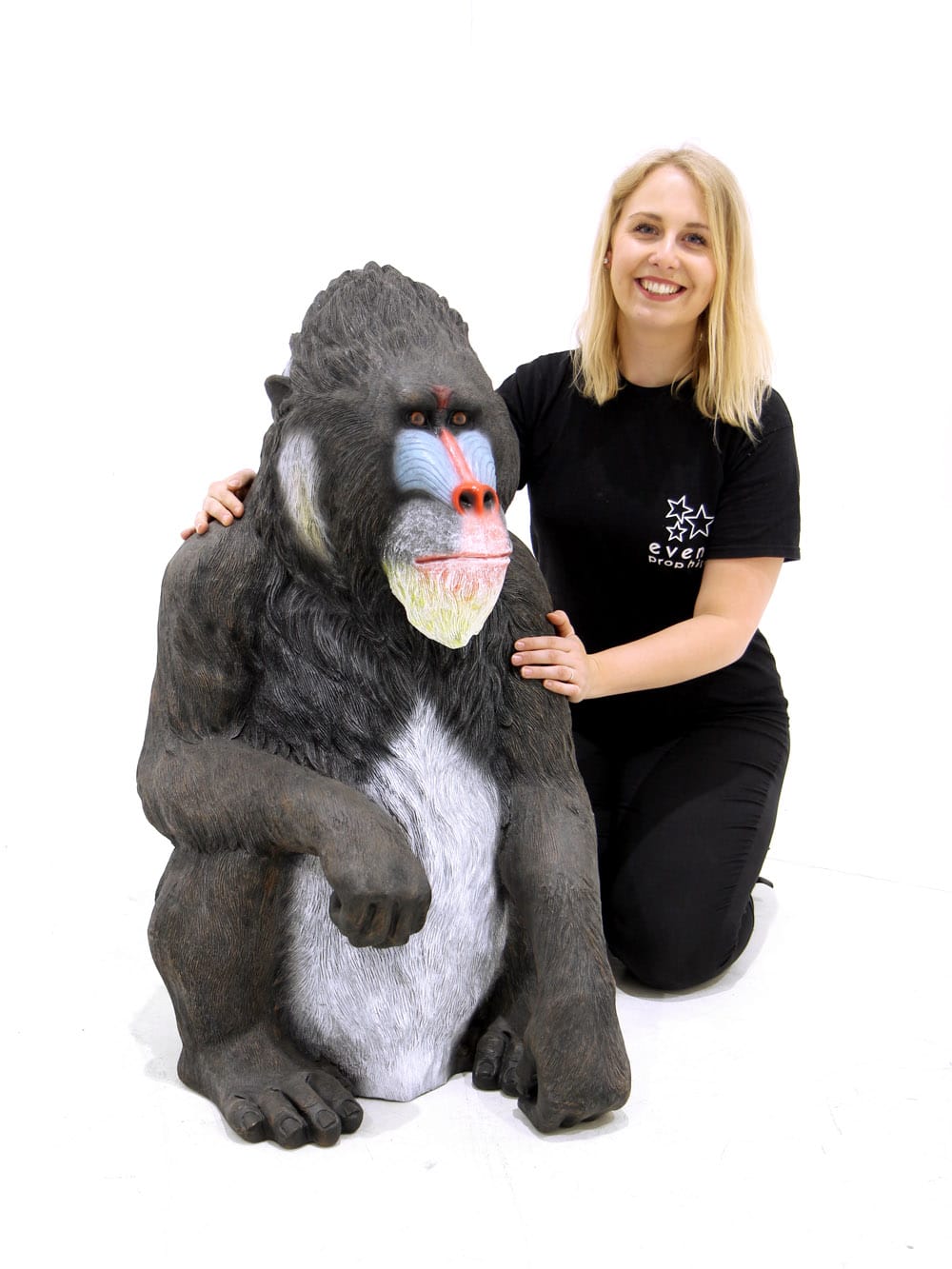 Life Size Mandrill Monkey Event Prop Hire