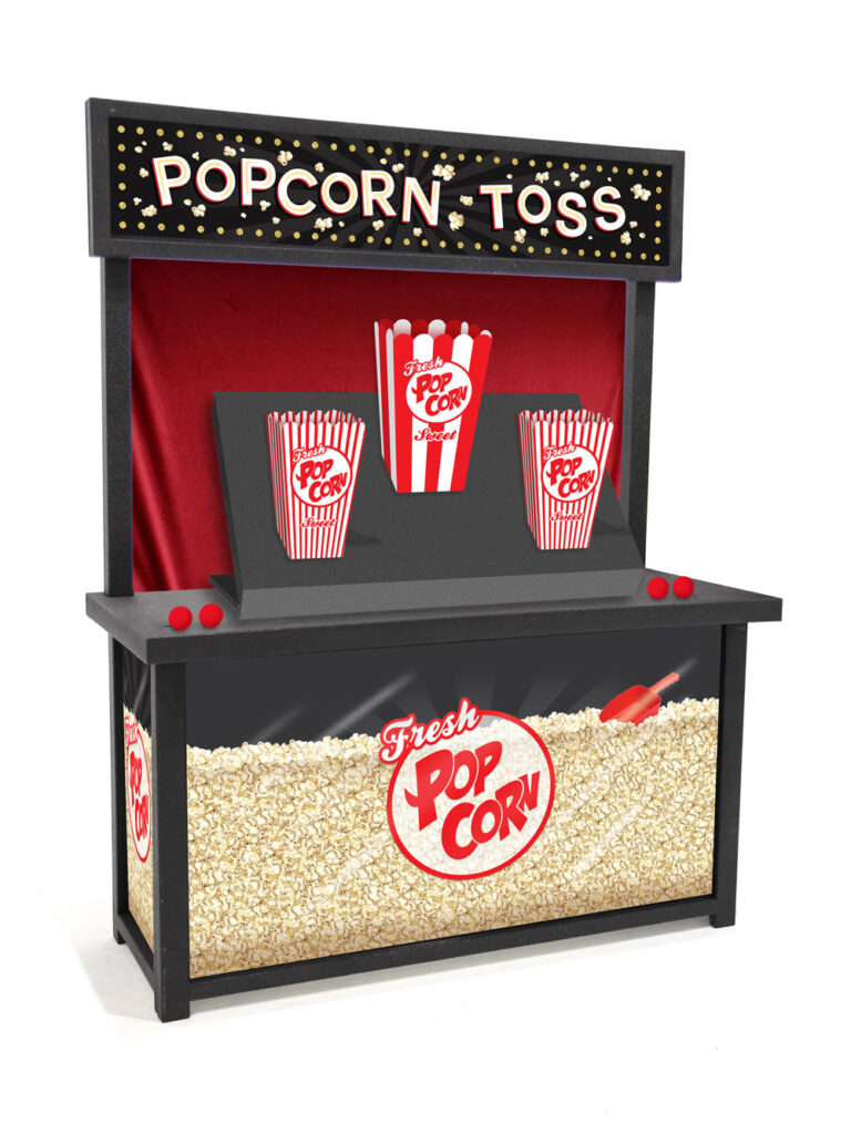 Popcorn Toss Game EPH Creative Event Prop Hire