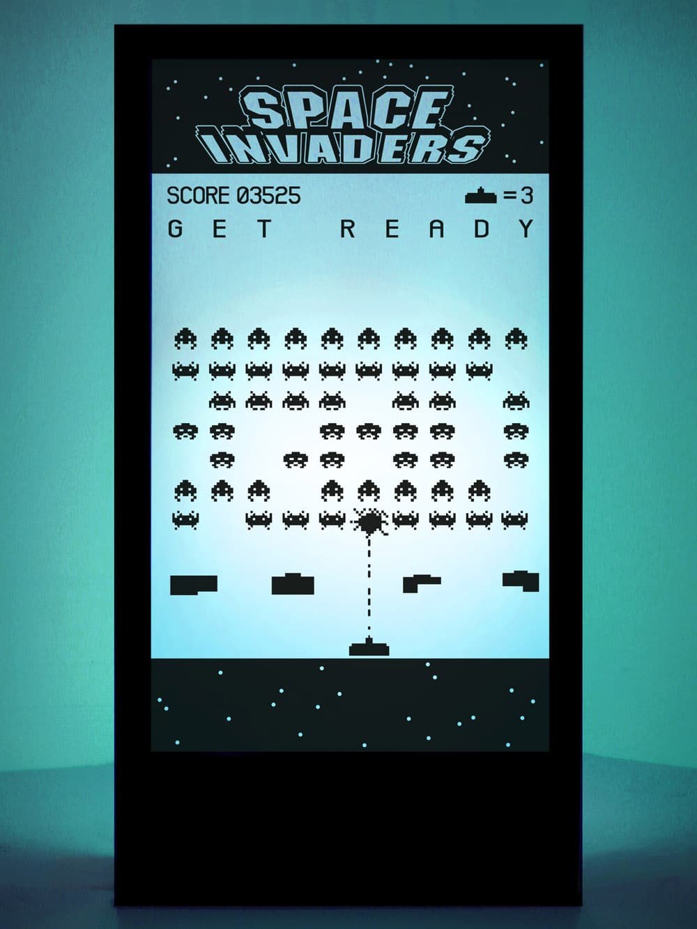 Space Invaders – Retro Game Silhouette Panel #4