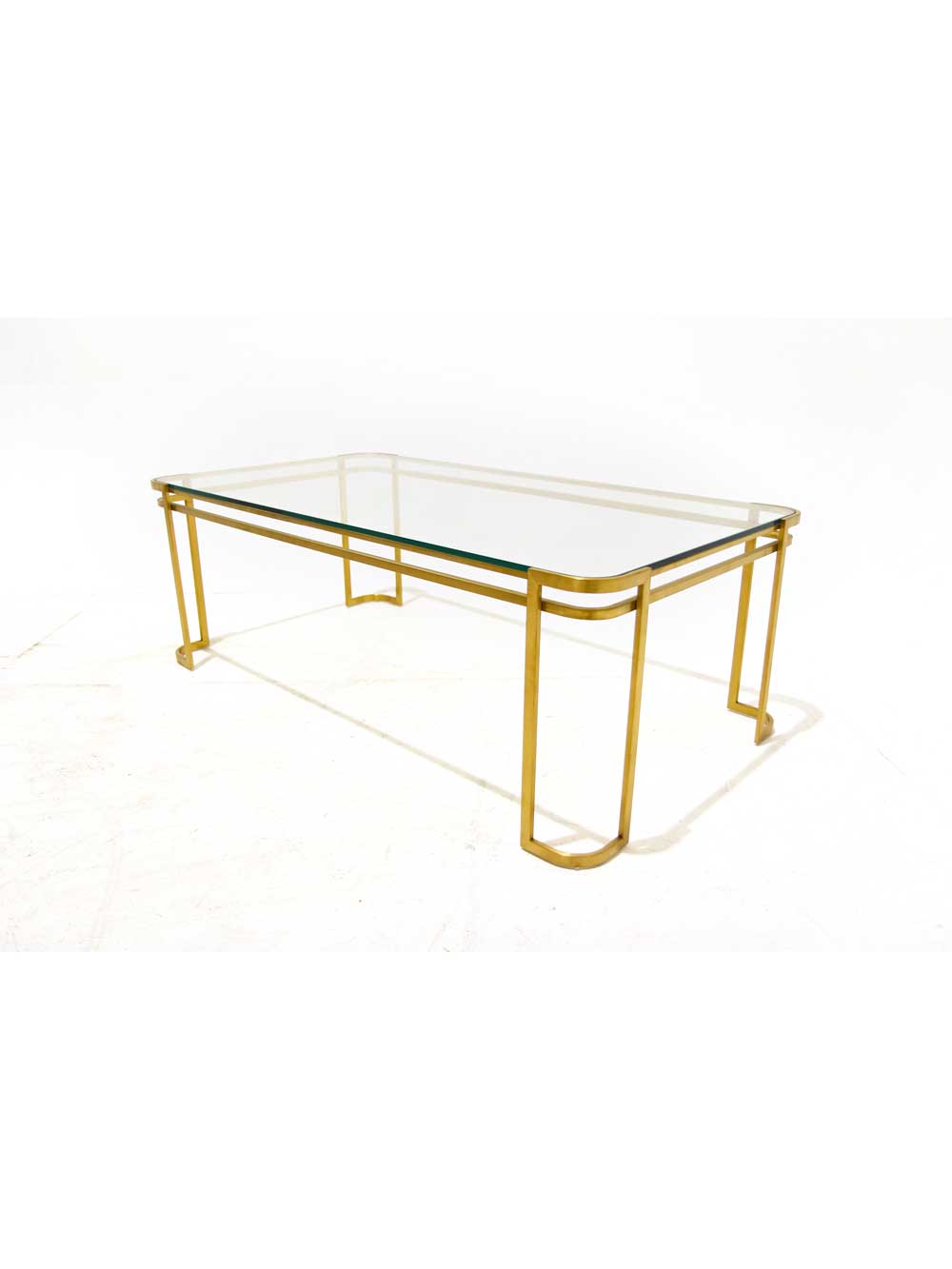 Gold & Glass Deco Coffee Table