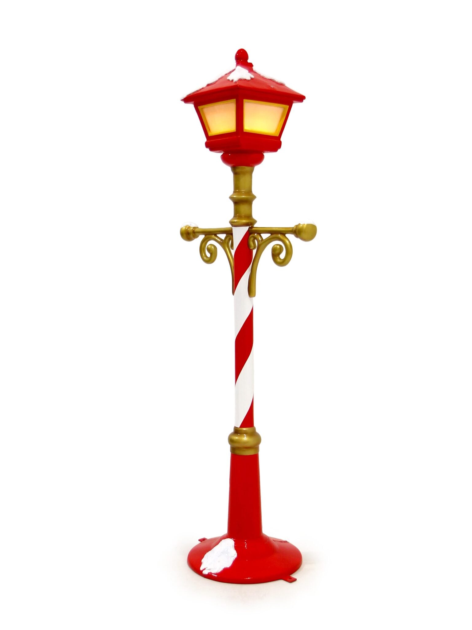 Christmas Lamp post Red/White Stripe EPH Creative Event Prop Hire