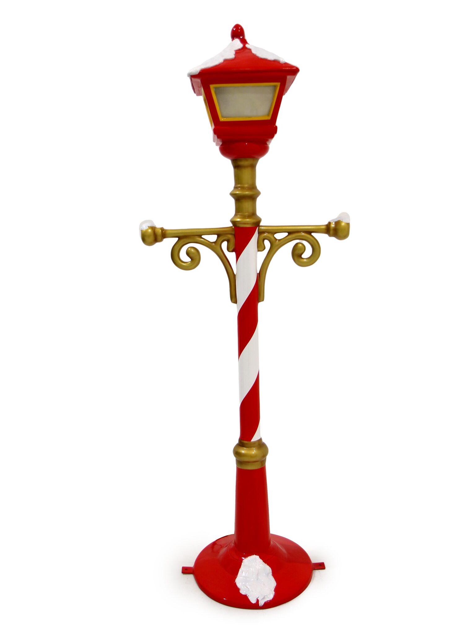 Christmas Lamp post Red/White Stripe EPH Creative Event Prop Hire