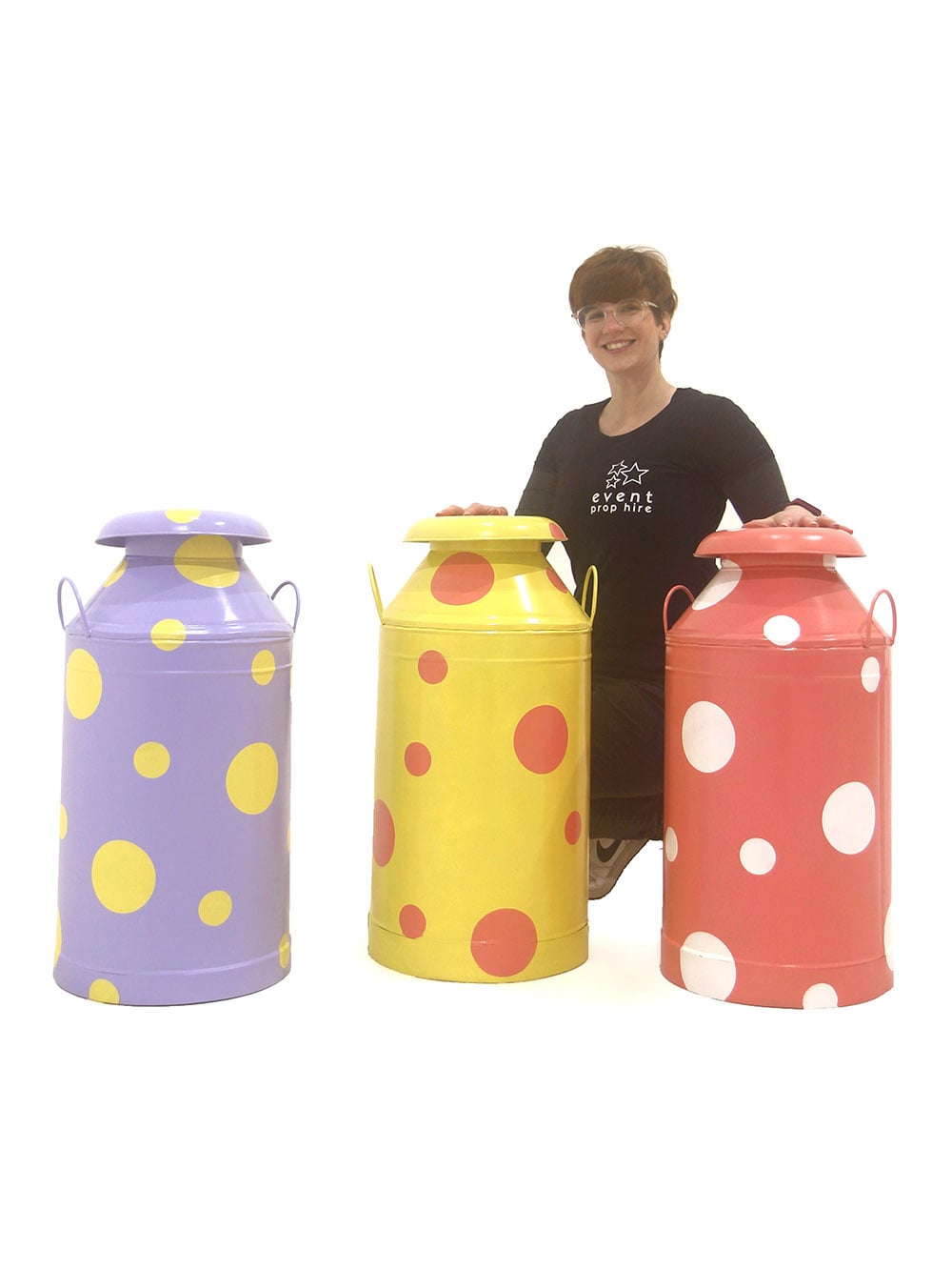 SN8863 SN8864 SN8865_Steel Milk Churns (Purple & Yellow, Pink & White and Yellow & Pink)_event_prop_hire_EPH_Creative_044_event_prop_hire_optimised