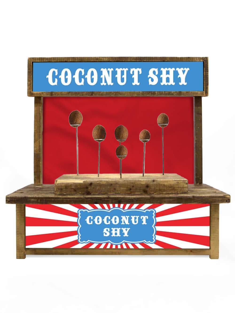 SN9803 Coconut Shy Fairground Game (Without Coconuts) _optimised