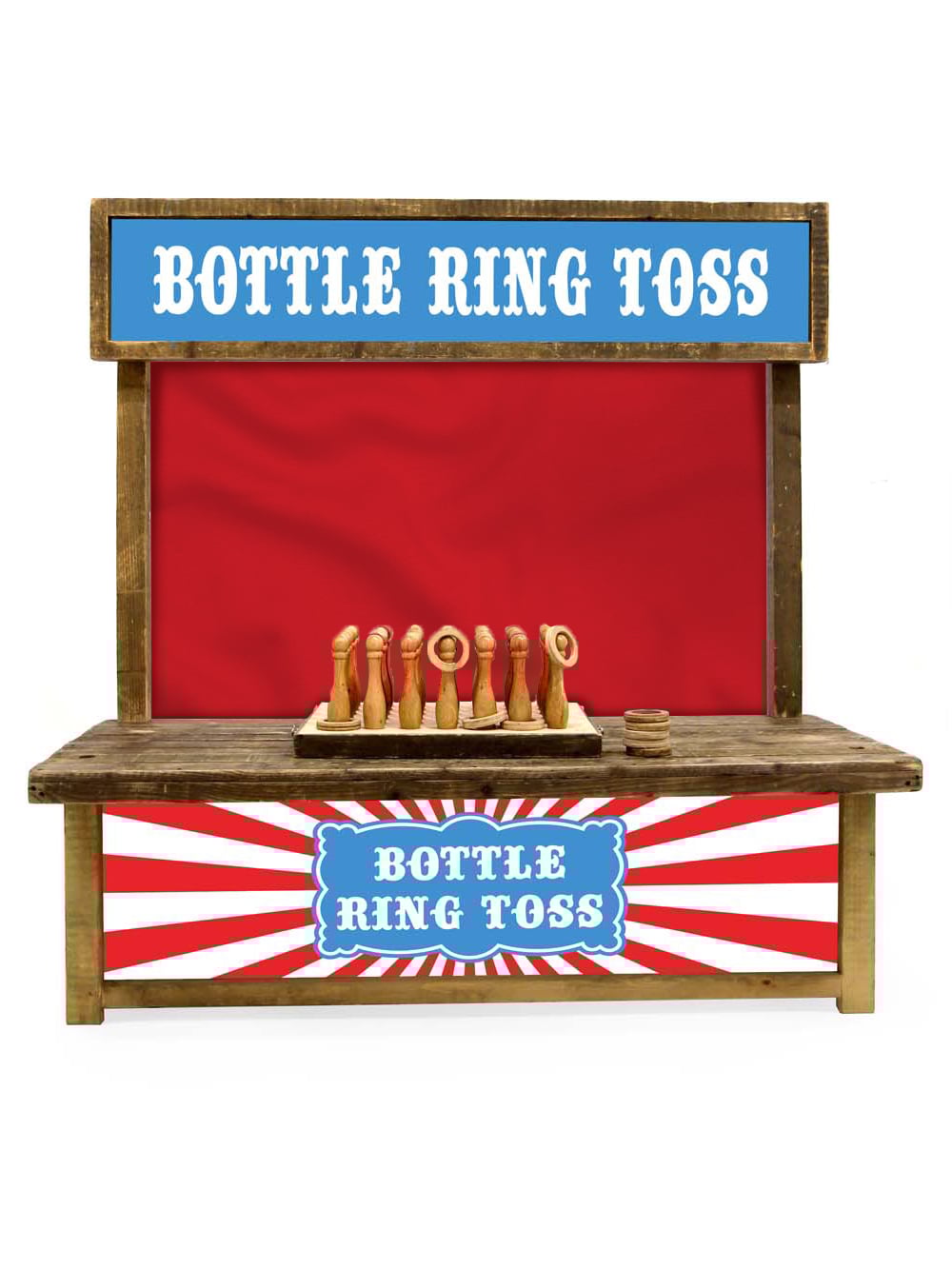 SN9805 Bottle Ring Toss Fairground Game (Childrens) - without model