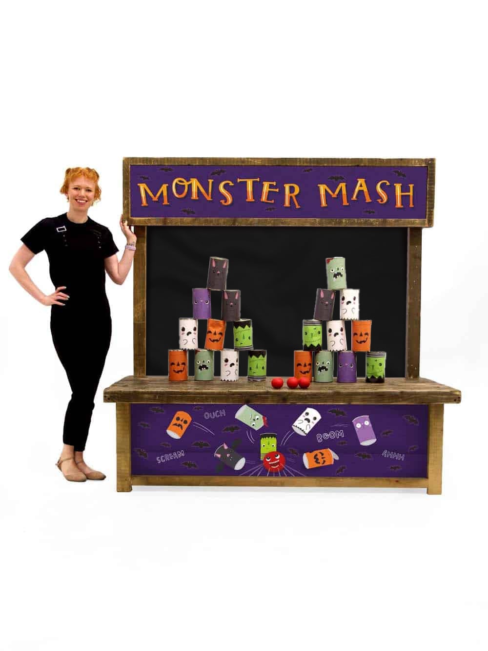 SN9816 Tin Can Alley Halloween Fairground Game (Childrens) with model _optimised