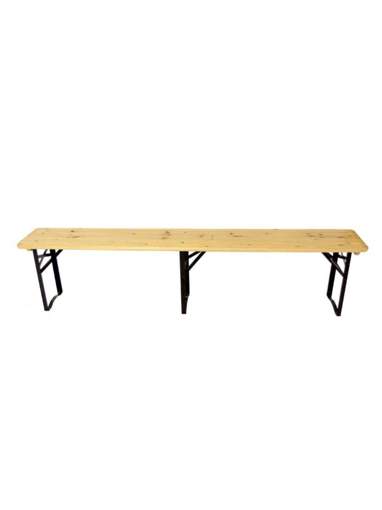 Folding Table and Bench Set Wooden EPH Creative Event Prop Hire