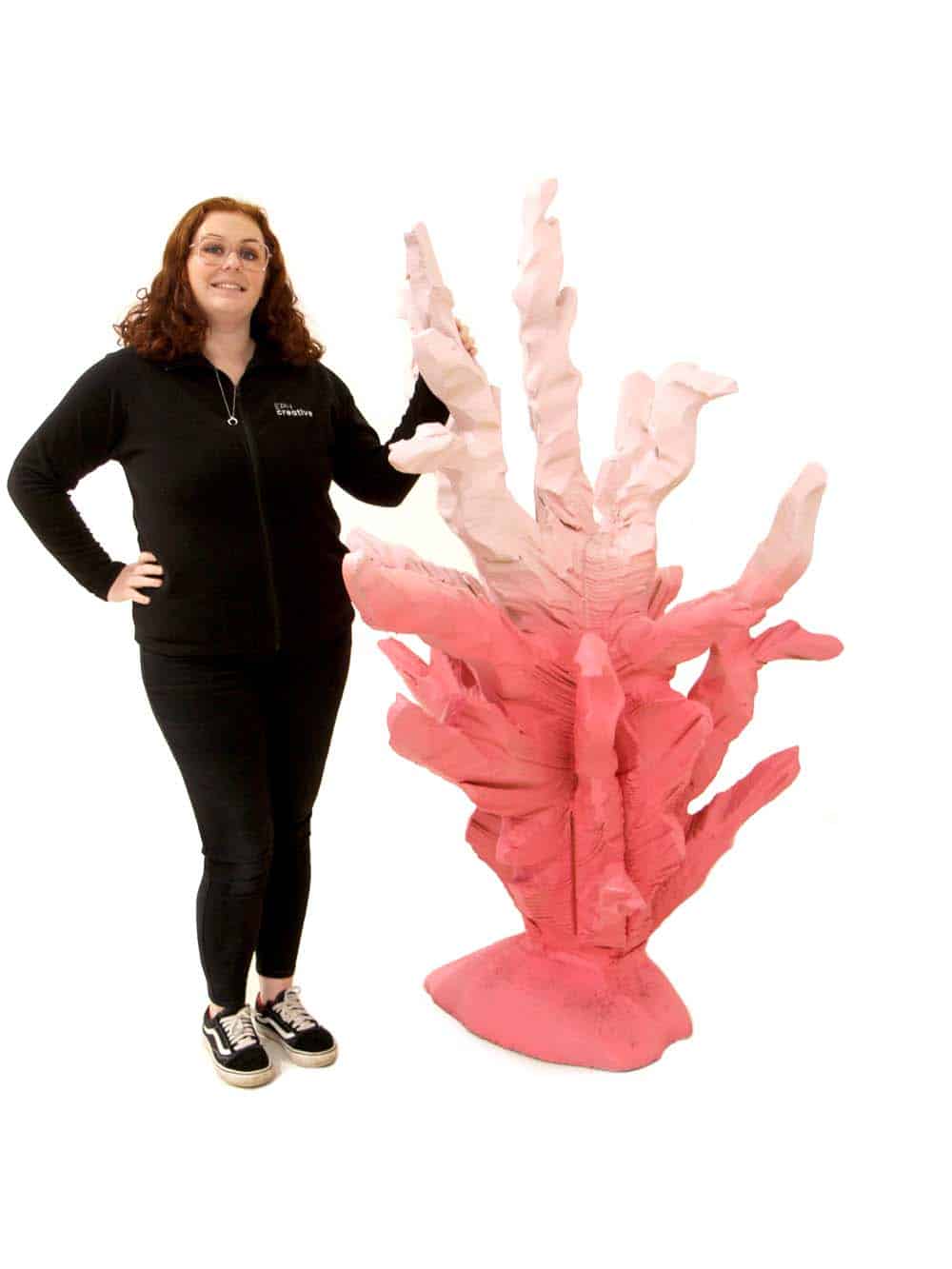 Large Coral Sculpture - Gradient Pink