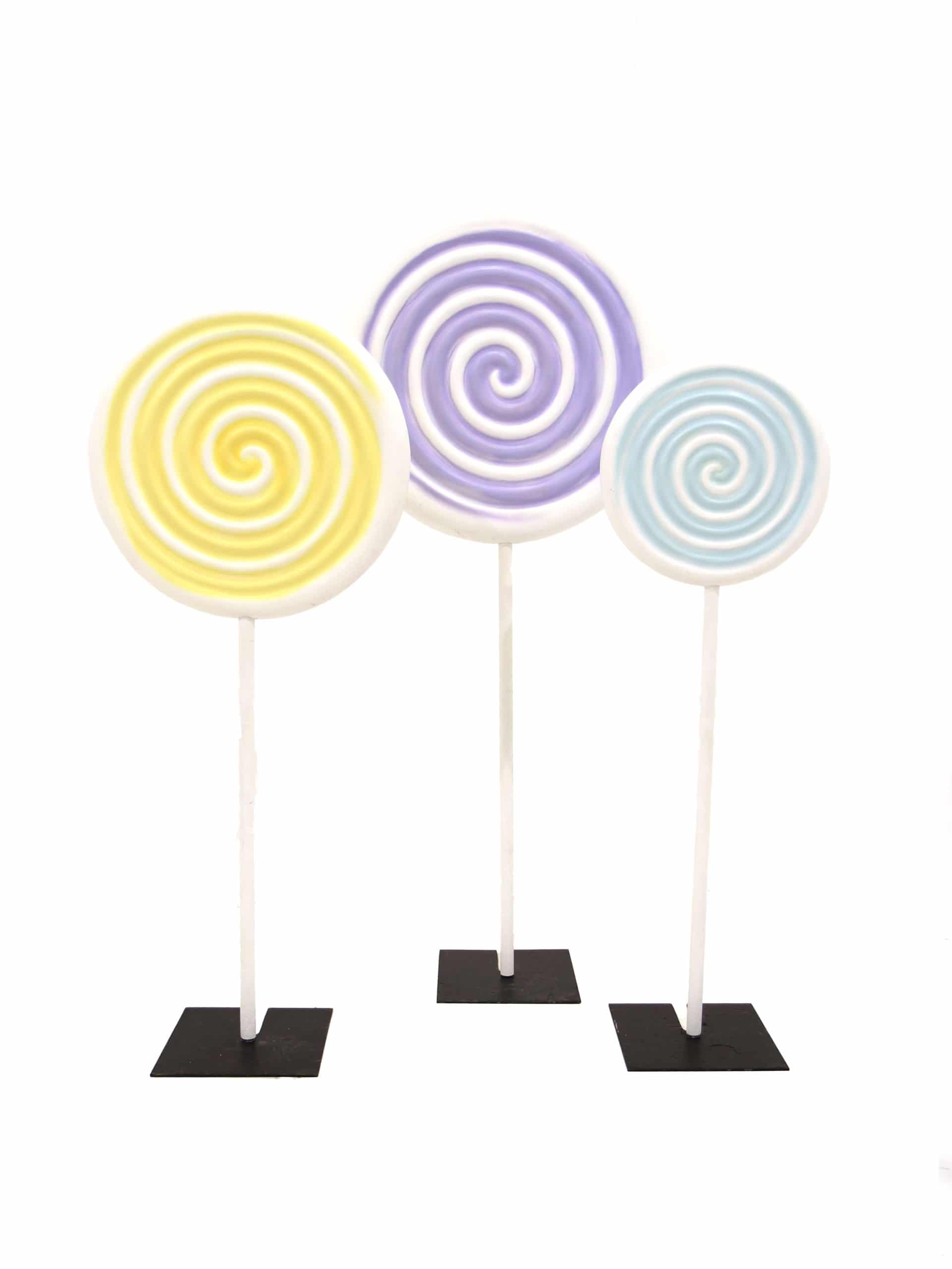 Giant Lollipop Prop - Pastel Colours (Medium)