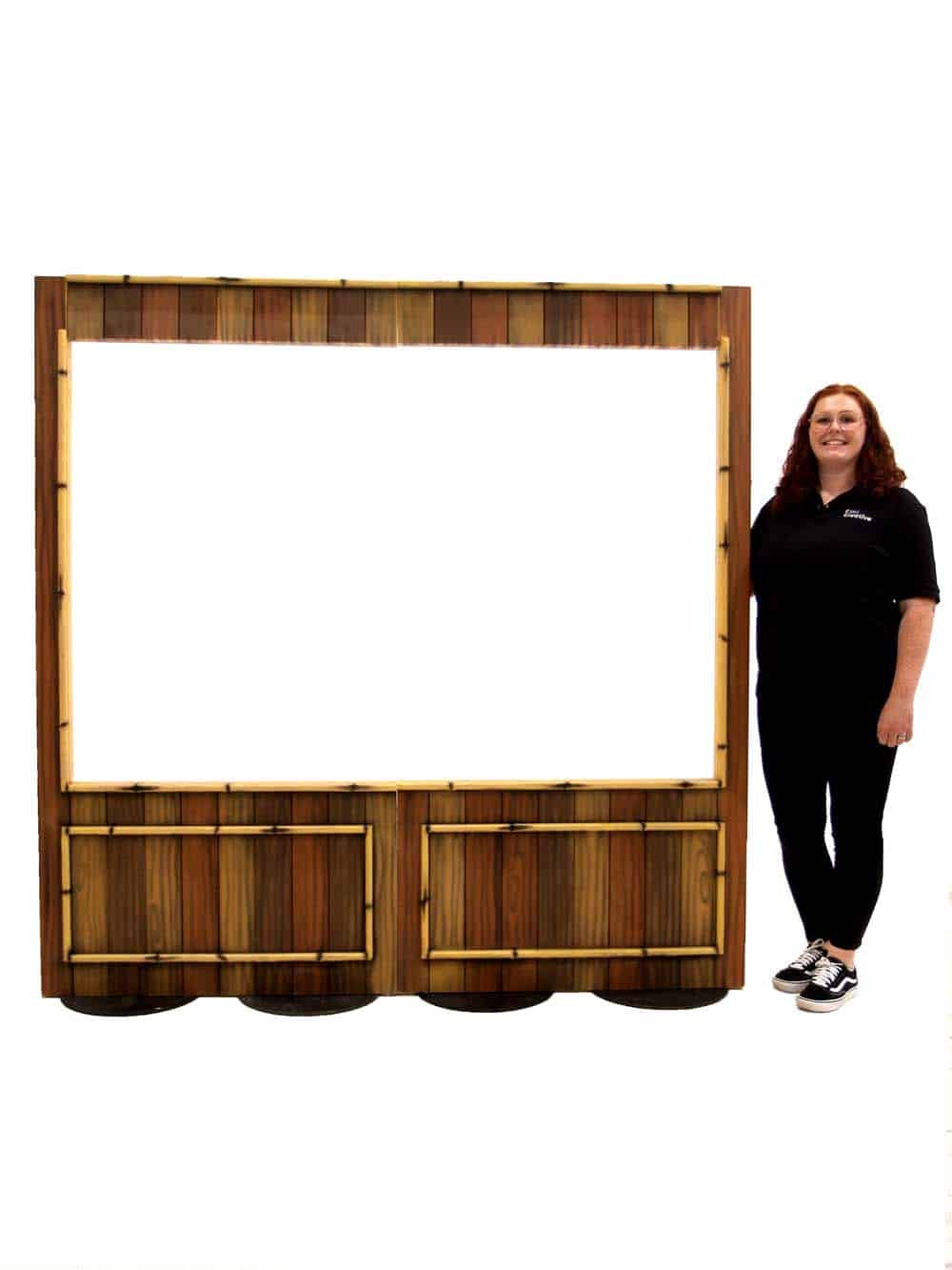 Bamboo Effect Rustic Wall Panel & Window Frame Set #1 | EPH Creative ...