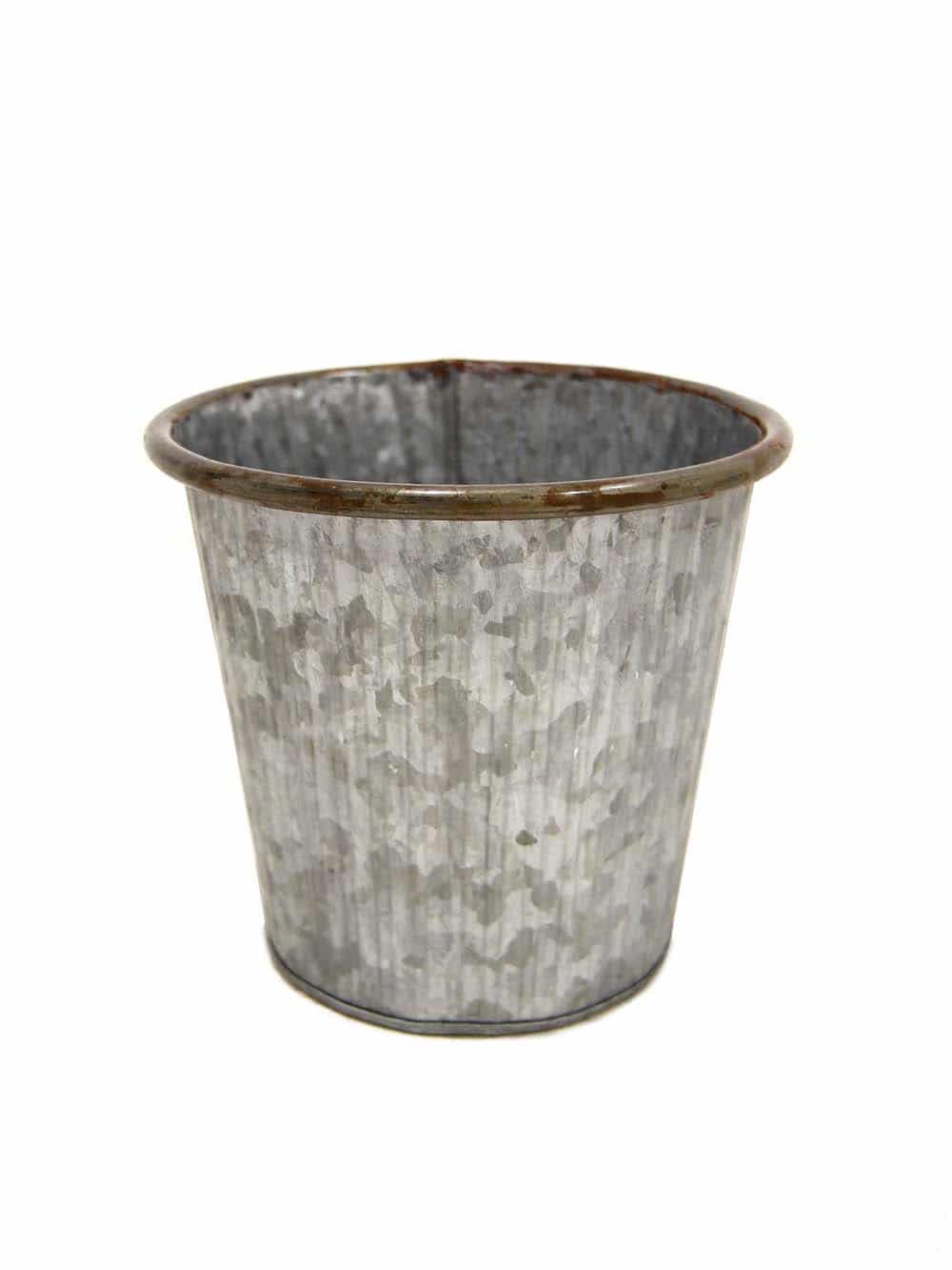 Planter - Rustic Grey Zinc (h150 x w170mm)