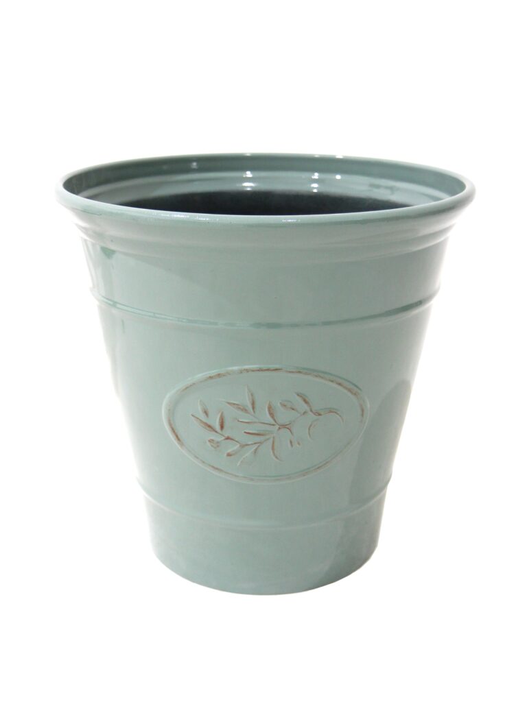 Ceramic Effect Planter Olive Green Extra Large EPH Creative