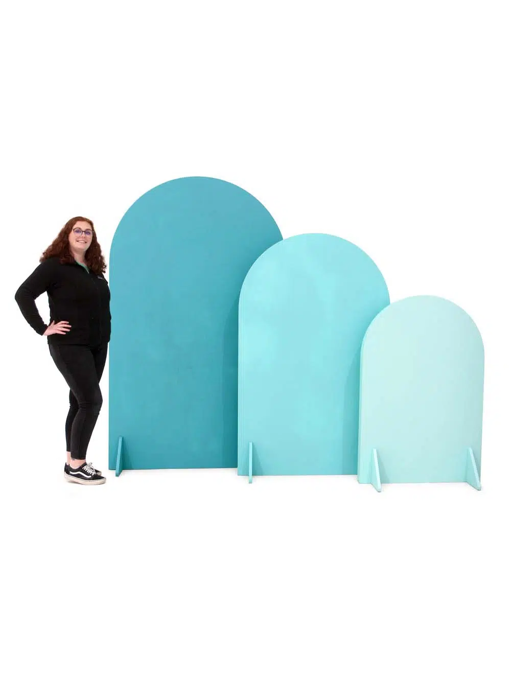 Curved Backdrops Set of 3 EPH Creative Event Prop Hire