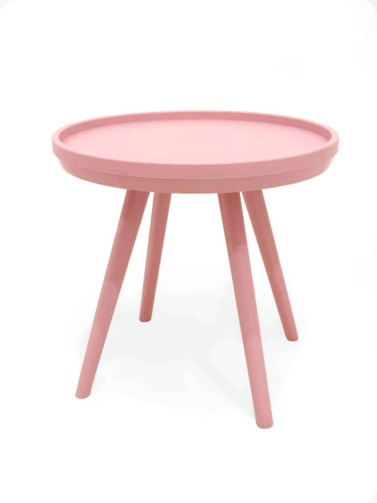 Round Side Table - Pink | EPH Creative - Event Prop Hire