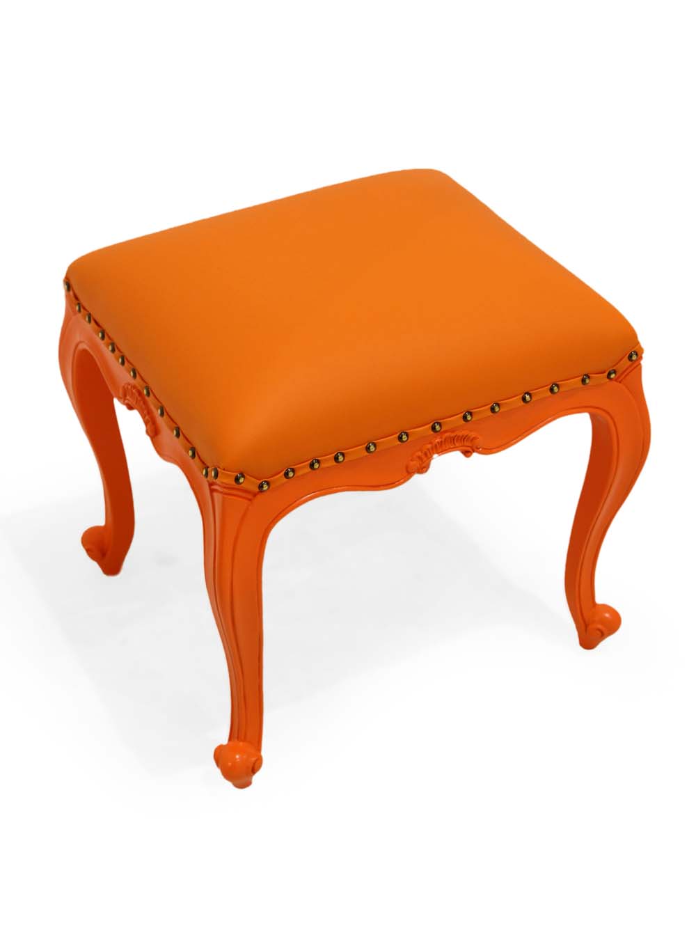 SN12866 _Ornate Small Stool - Orange_event_prop_hire_EPH_Creative_100. optimised