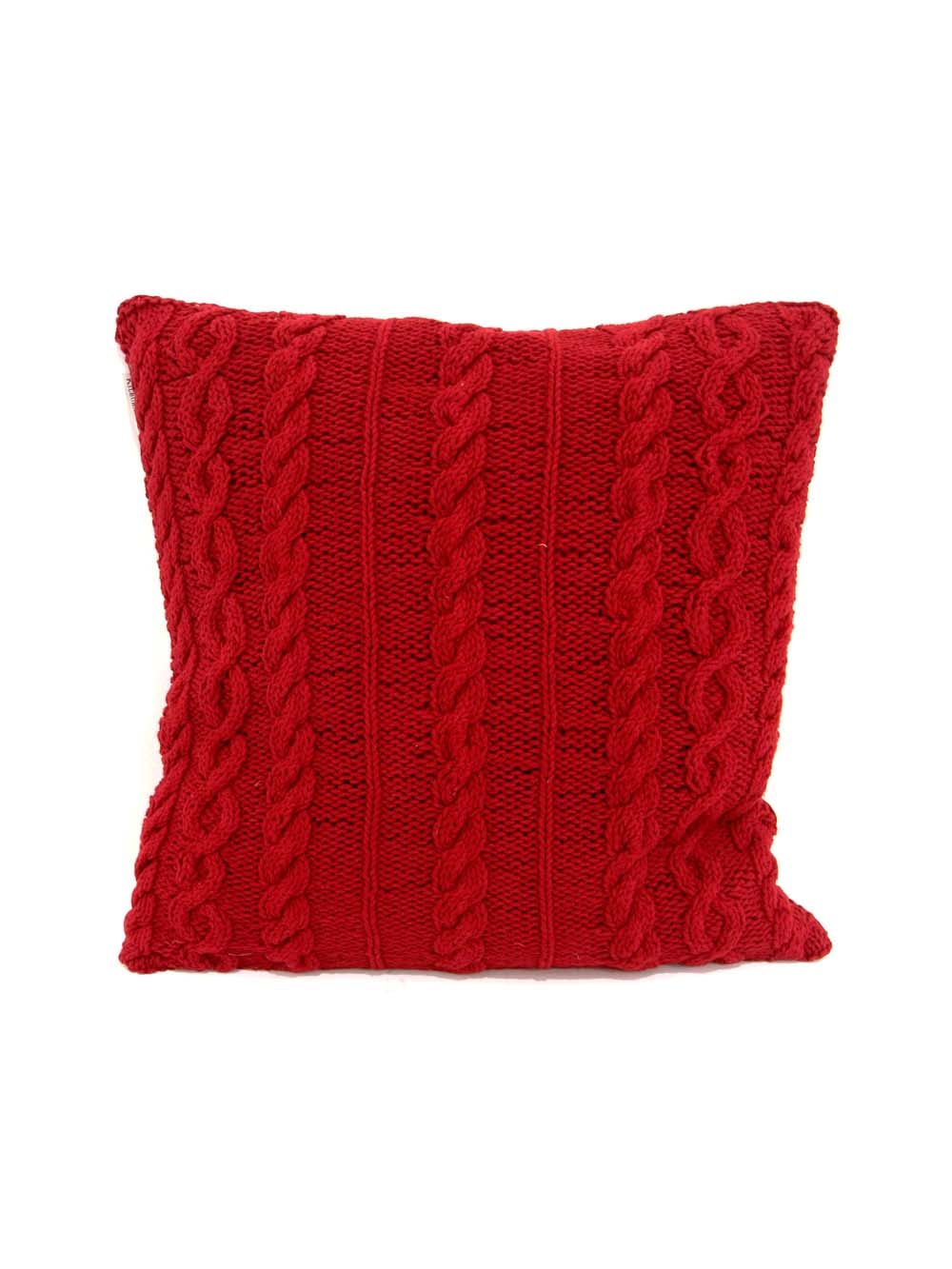 SN13286 _Cable Knit Cushion - Red_event_prop_hire_EPH_Creative_579