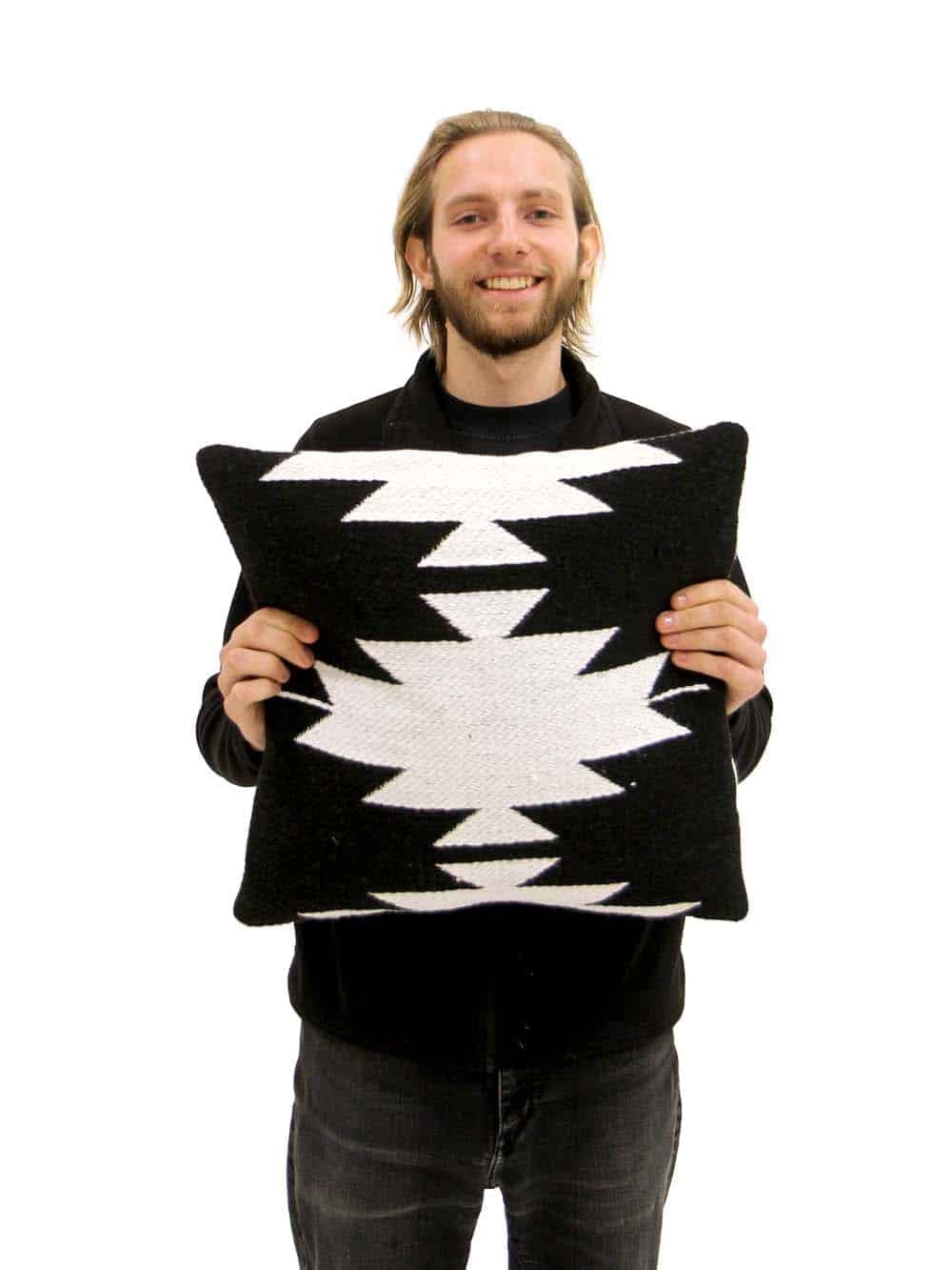 SN13287 _Aztec Cushion - Black & White_event_prop_hire_EPH_Creative_565