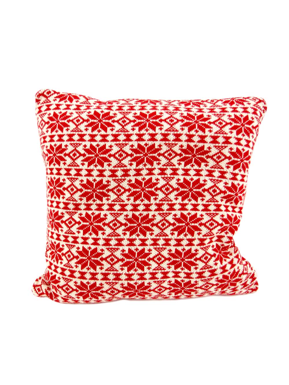 SN13289_Knitted Fairisle Cushion - Red_event_prop_hire_EPH_Creative_569