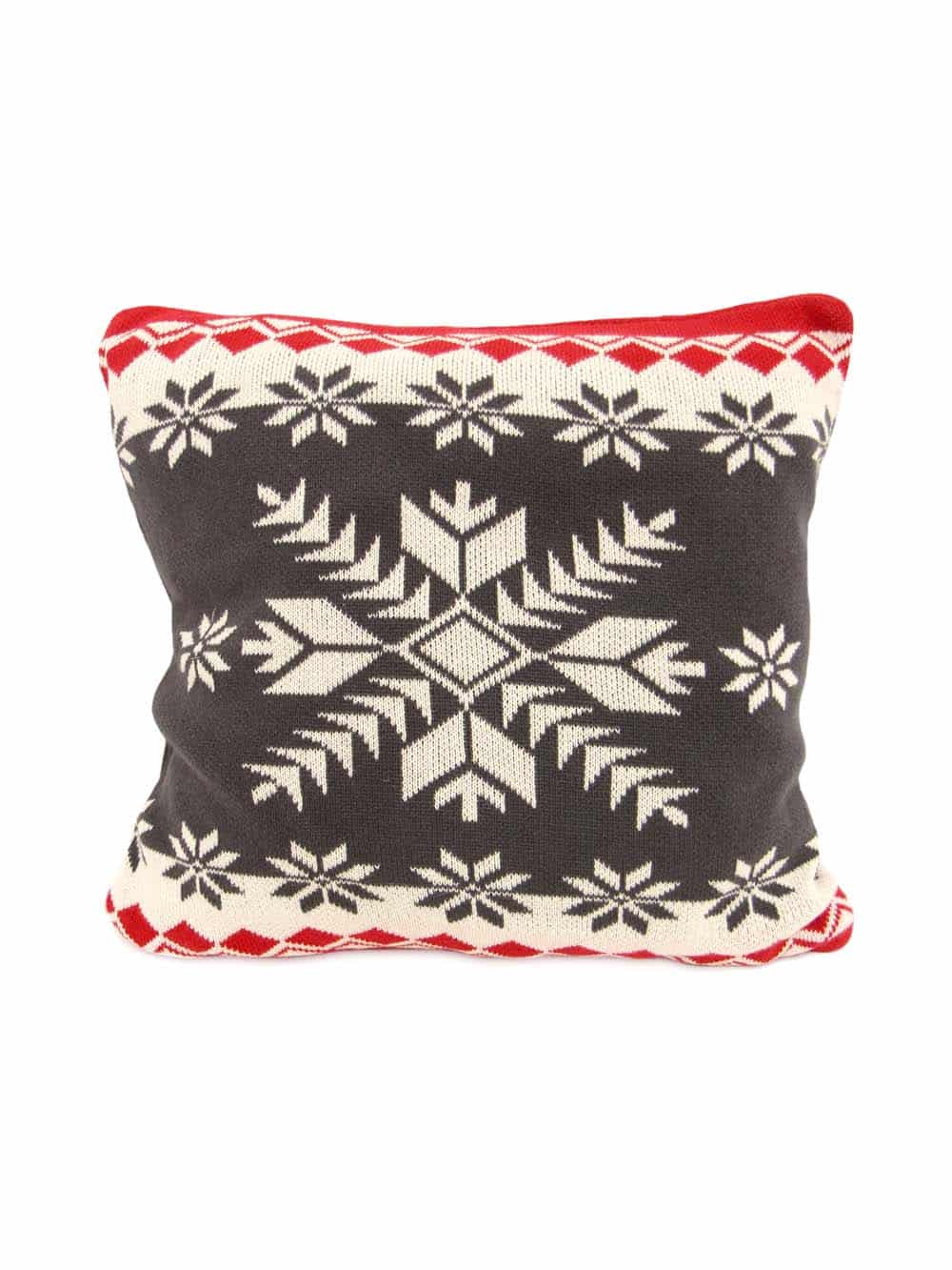SN13290 _Knitted Fairisle Scandi Cushion - Red & Charcoal_event_prop_hire_EPH_Creative_560