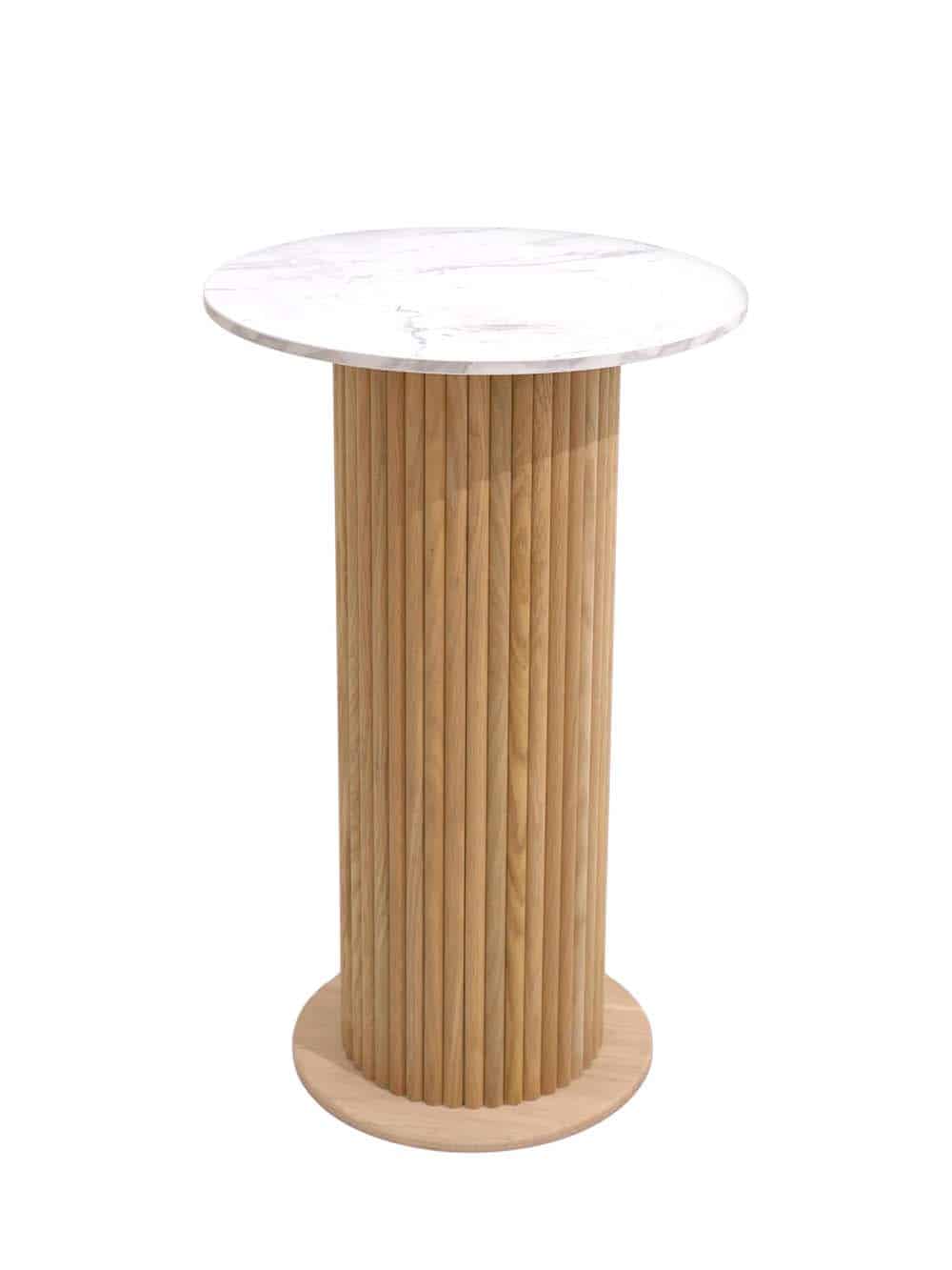 SN14893-_Poseur-Table-White-Marble-Effect-Top-Wooden-Fluted-Base_event_prop_hire_EPH_Creative_613-copy-_optimised