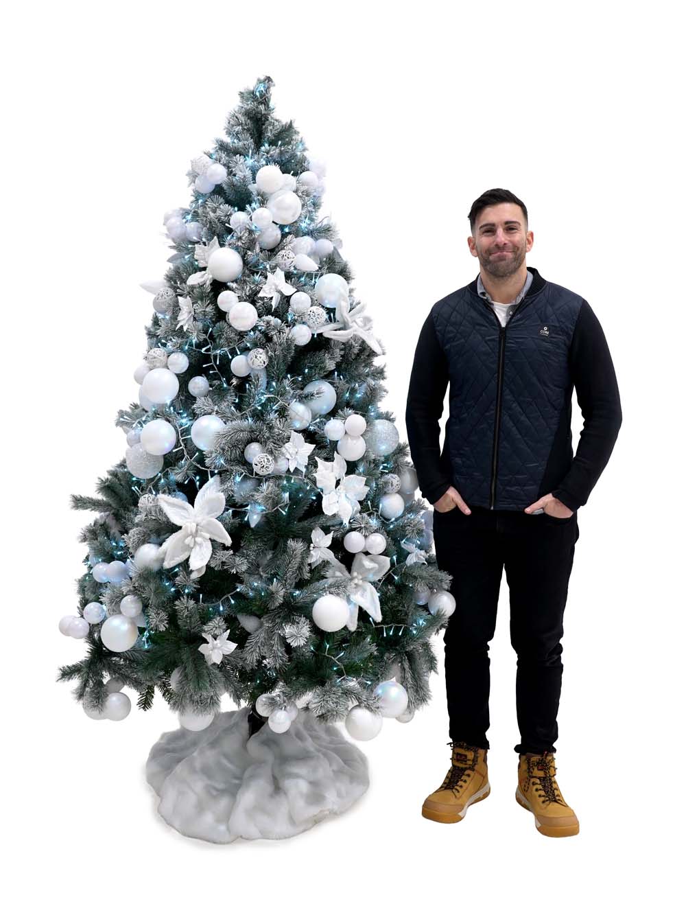 SN14846_Indoor Prelit Dressed Christmas Tree - 2.1m - White Luxe_event_prop_hire_EPH_Creative (15) copy _optimised