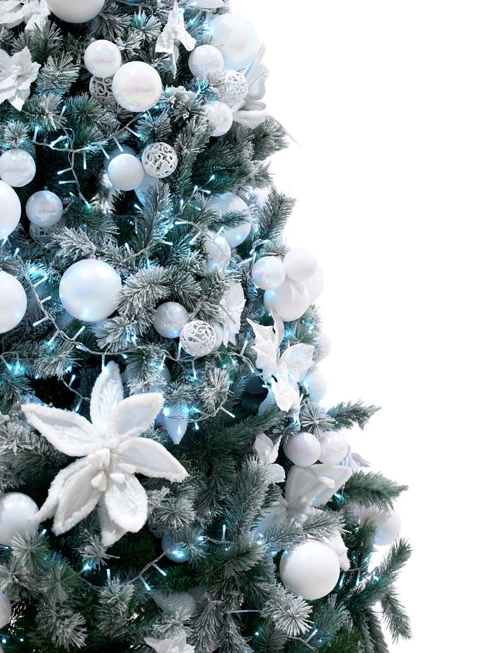 SN14846_Indoor Prelit Dressed Christmas Tree - 2.1m - White Luxe_event_prop_hire_EPH_Creative (3) copy _optimised