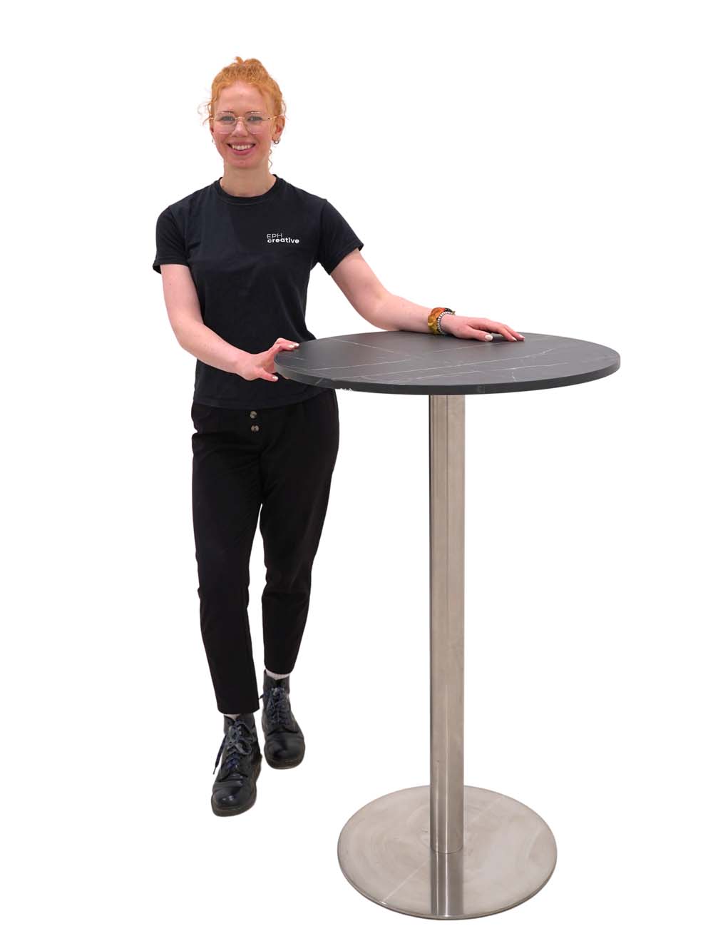 SN15856 _Poseur Table - Black Marble Effect Top & Brushed Steel Base_event_prop_hire_EPH_Creative_289 copy _optimised