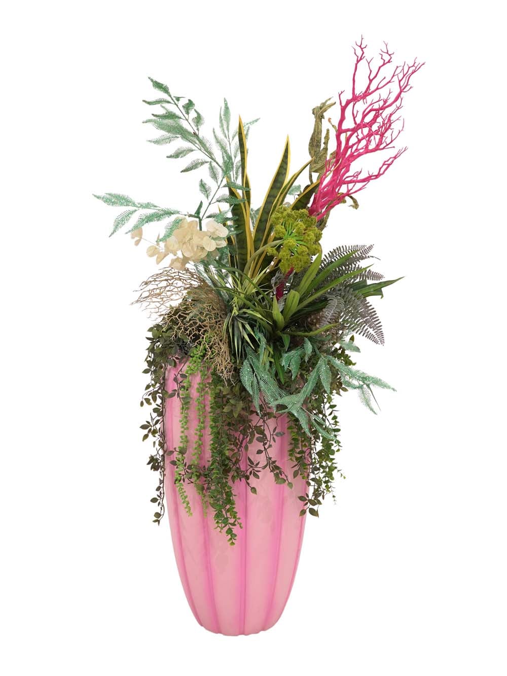 SN15957 _Potted Floral Display - 'Under the Sea' - Tall Pink Pot_event_prop_hire_EPH_Creative_952 copy _optimised